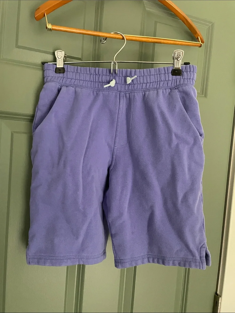 Lands' End Light Lavender Cotton Sweatshorts